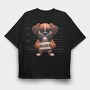 Boxer Mugshot, Tricou Oversize Barbati (Unisex)