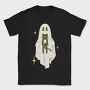 Ghost With Cat, Tricou Barbati (Unisex)