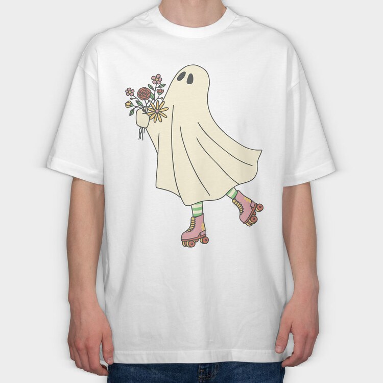 Ghost Roller, Tricou Oversize Barbati (Unisex)