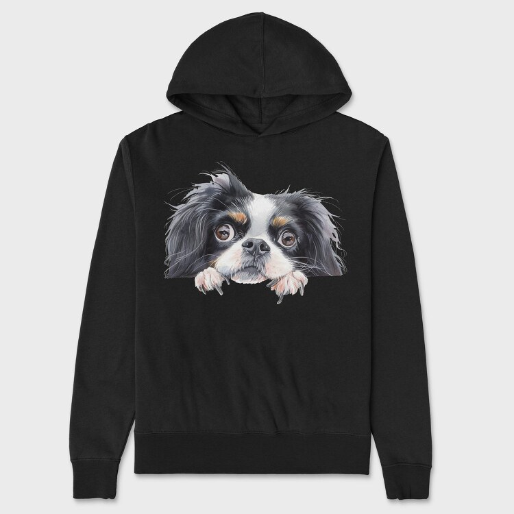 Japanese Chin Lover, Hanorac Oversize Barbati (Unisex)