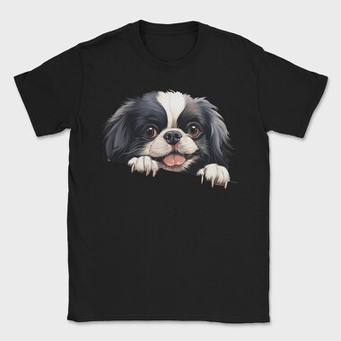 Japanese Chin Peeking, Tricou Barbati (Unisex)