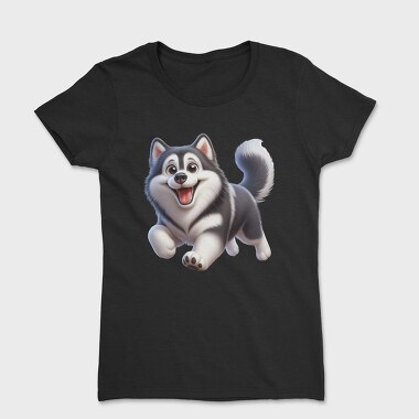 Husky Smiling Face, Tricou Femei