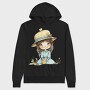 Honey Bee Girl, Hanorac Oversize Barbati (Unisex)