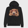 Irish Setter Face, Hanorac Oversize Barbati (Unisex)