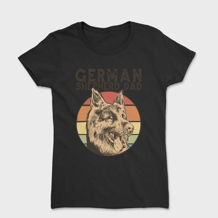German Shepherd Dad, Tricou Femei
