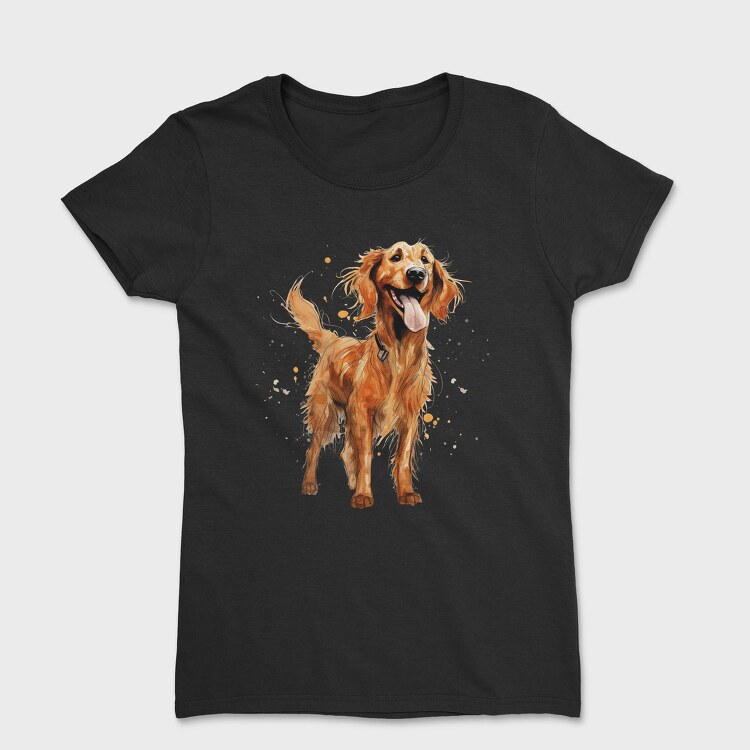 Irish Setter Illustration, Tricou Femei