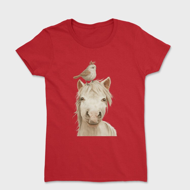 Horse Bird Stack, Tricou Femei