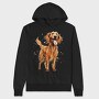 Irish Setter Illustration, Hanorac Oversize Barbati (Unisex)