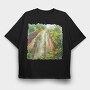 Trees Sunlight Forest, Tricou Oversize Barbati (Unisex)
