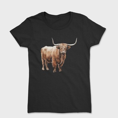 Highland Cow Long Horns, Tricou Femei