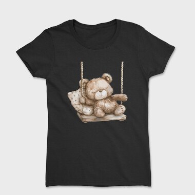 Watercolor Sleepy Bear, Tricou Femei