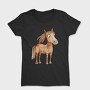 Horse Illustration Art, Tricou Femei