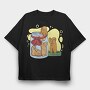 Ginger Cookie Escape Jar, Tricou Oversize Barbati (Unisex)