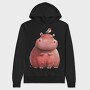 Hippo Bird Sit, Hanorac Oversize Barbati (Unisex)
