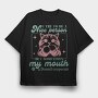 I Try To Be Nice Person, Tricou Oversize Barbati (Unisex)