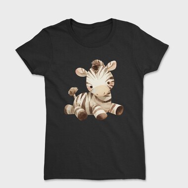 Zebra Watercolor Art, Tricou Femei