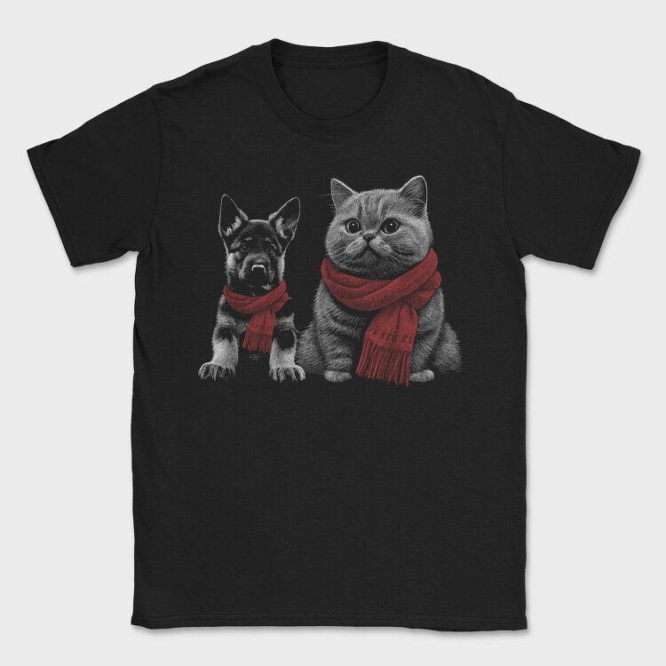 German Shepherd Cat, Tricou Barbati (Unisex)