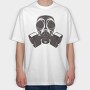 Gas Mask, Tricou Oversize Barbati (Unisex)