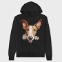 Ibizan Hound Peeking, Hanorac Oversize Barbati (Unisex)