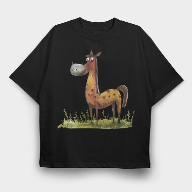 Horse Polka Dots, Tricou Oversize Barbati (Unisex)