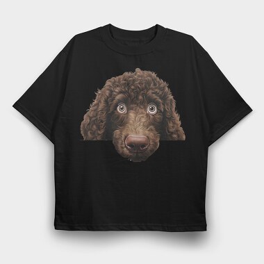Irish Water Spaniel, Tricou Oversize Barbati (Unisex)