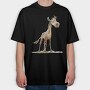 Horse Sad Face, Tricou Oversize Barbati (Unisex)