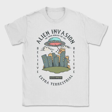 Alien Attack, Tricou Barbati (Unisex)