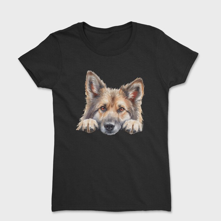 Icelandic Sheepdog Face, Tricou Femei