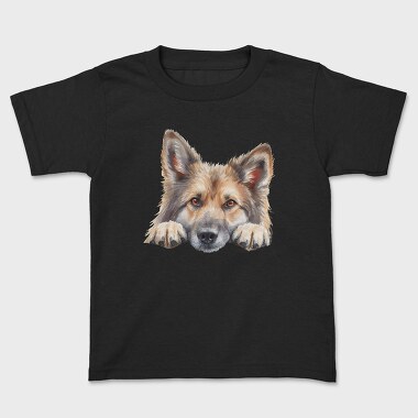 Icelandic Sheepdog Face, Tricou Copii
