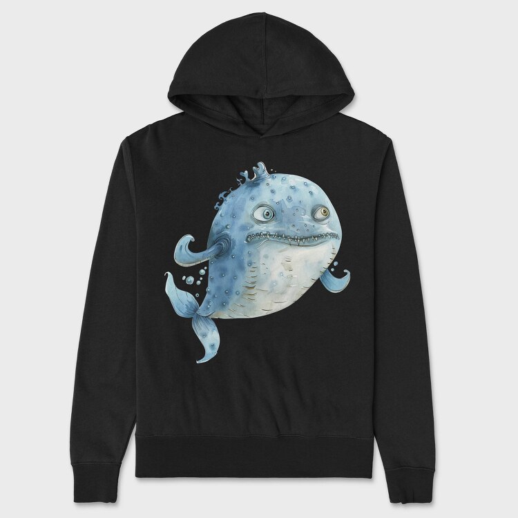 Bubble Fish Tail, Hanorac Oversize Barbati (Unisex)