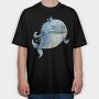 Bubble Fish Tail, Tricou Oversize Barbati (Unisex)