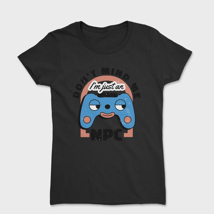 Gamer Retro Cartoon Npc, Tricou Femei