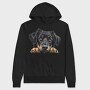 Hovawart Peeking Face, Hanorac Oversize Barbati (Unisex)
