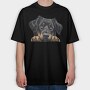 Hovawart Peeking Face, Tricou Oversize Barbati (Unisex)