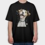 Jack Russel Illustration, Tricou Oversize Barbati (Unisex)