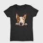Bull Terrier Peeking, Tricou Femei