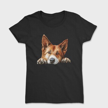 Icelandic Sheepdog Peep, Tricou Femei