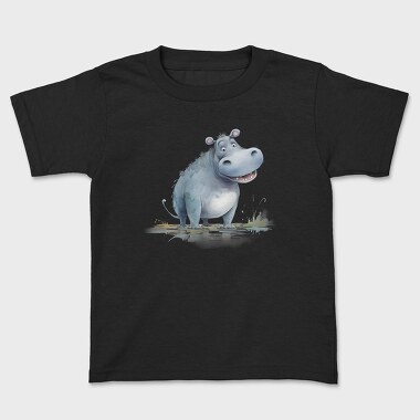 Hippo Smiling Face, Tricou Copii