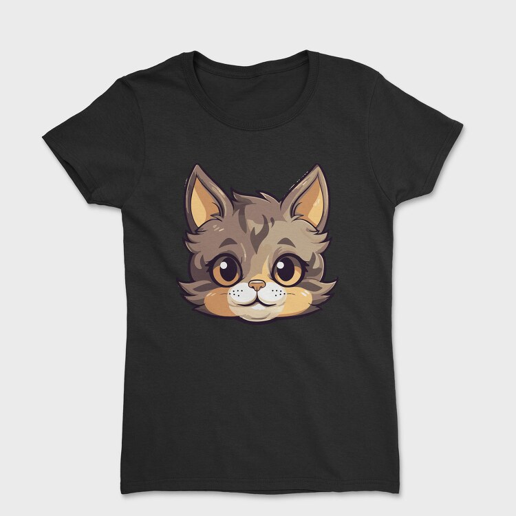 Funny Cat Cartoon, Tricou Femei