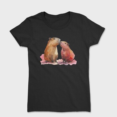 Capybara Love Pair, Tricou Femei