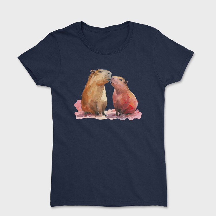 Capybara Love Pair, Tricou Femei