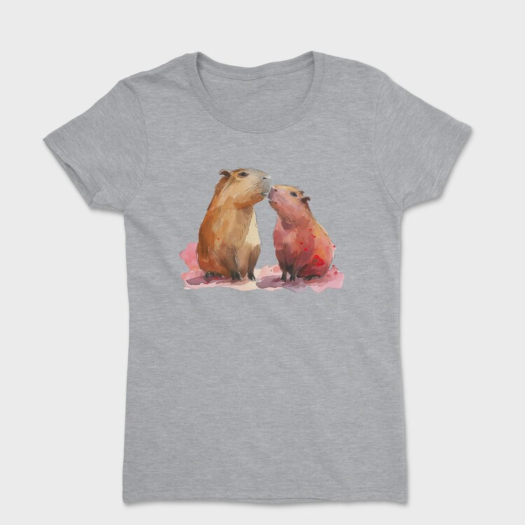 Capybara Love Pair, Tricou Femei