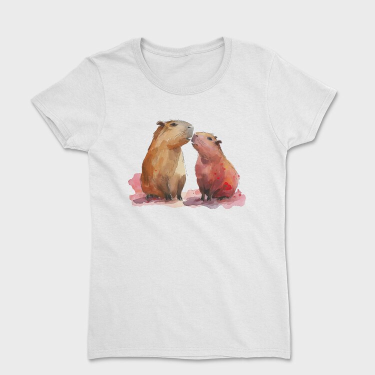 Capybara Love Pair, Tricou Femei