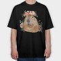 Capybara Flower Fest, Tricou Oversize Barbati (Unisex)