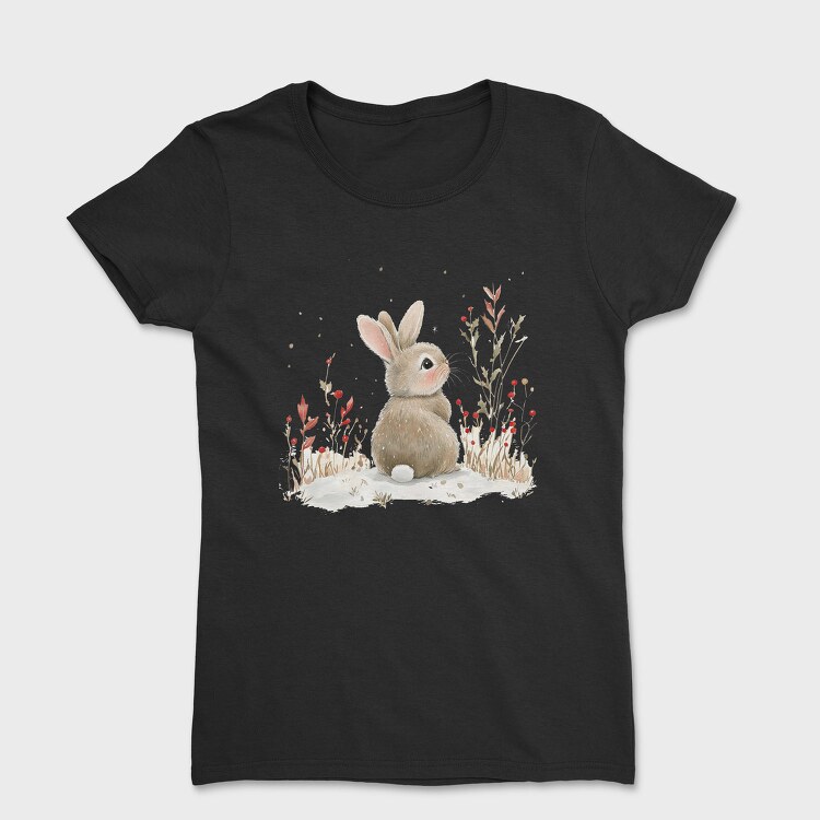Bunny Snow Bushes, Tricou Femei