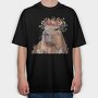 Capybara Flower Festival, Tricou Oversize Barbati (Unisex)