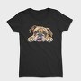 Bulldog Peeking Face, Tricou Femei