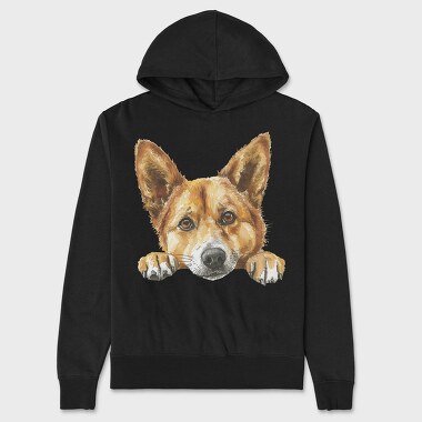 Canaan Peeking Face, Hanorac Oversize Barbati (Unisex)