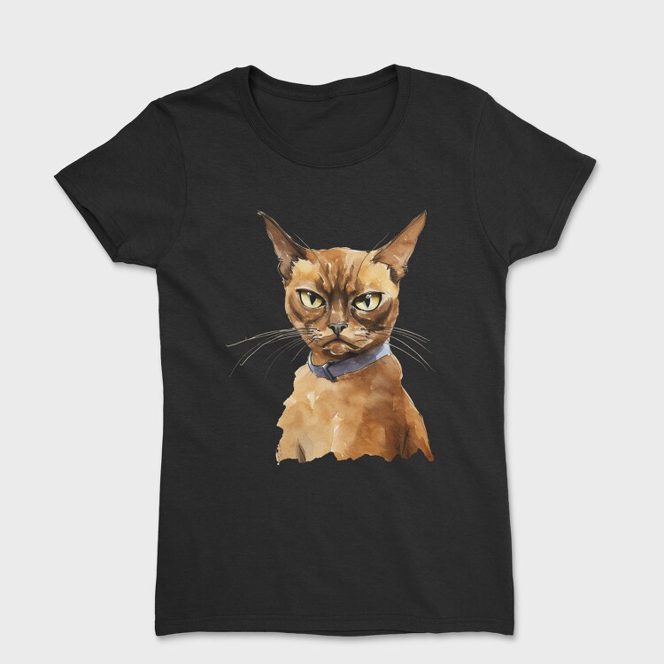 Burmese Cat Brown, Tricou Femei