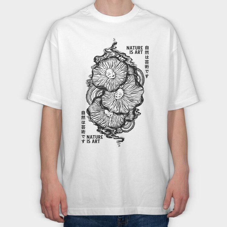 Fungi Nature Art, Tricou Oversize Barbati (Unisex)